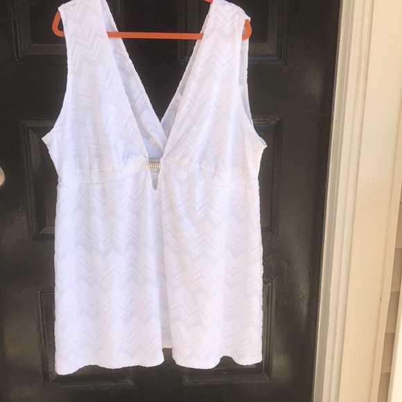 Other - Swimsuit Terry Cloth Chevron Cover Up